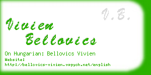 vivien bellovics business card